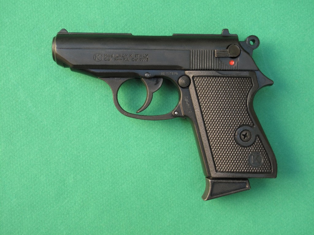 Le Kimar modèle « Lady K » est une copie du Walther PPK. Ce pistolet d'alarme à chargeur de 5 coups permet le tir des cartouches de calibre 9 mm PAK à blanc, des cartouches Flash, des cartouches lacrymogènes (à gaz CS ou OC), des étoiles lumineuses de 15 mm (grâce à l’embout lance-fusée fourni avec l'arme) et des munitions de défense SAPL Self-Gomm à balle caoutchouc de diamètre 18 mm (au moyen d'un embout spécial non fourni).