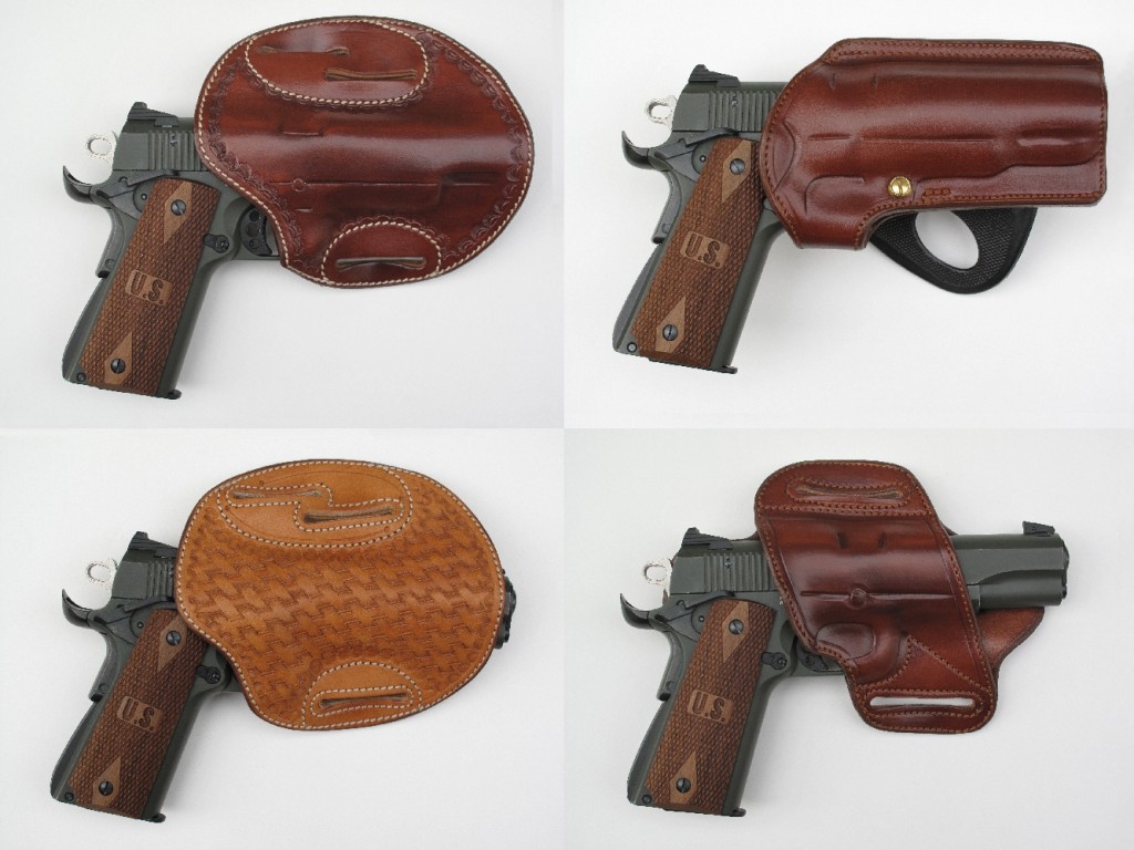 Pour le choix d'un holster destiné au SIG-Sauer 1911-22, copie du Colt 1911 A1, nous nous sommes rendus à la « Sellerie du Thymerais », où sont fabriqués artisanalement les étuis en cuir.